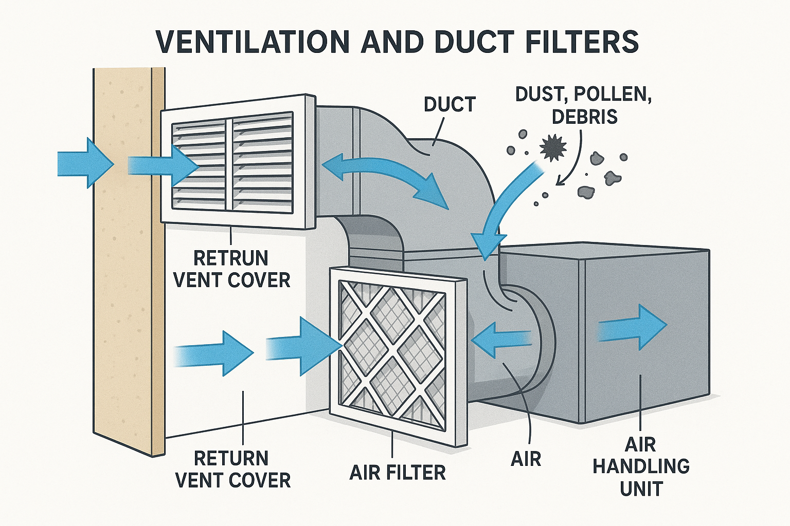 How Ventilation and Duct Filters Work with Return Vent Covers